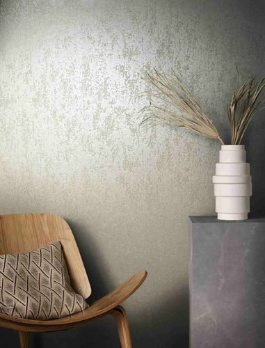 Non-woven wallpaper texture plain grey glitter 86549