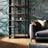 Non-woven wallpaper graphic blue silver metallic 35507 3