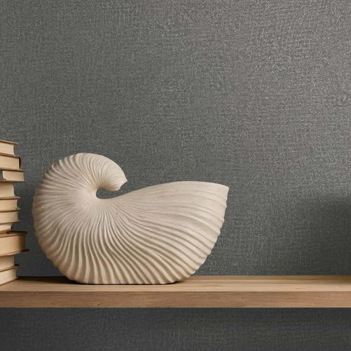 Non-woven wallpaper plaster look shabby grey 35521