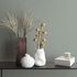 Non-woven wallpaper plain concrete look green grey 35543 1