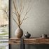 Non-woven wallpaper plain used look grey brown 35552 1