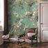 Photo wallpaper non-woven floral shabby green beige 35096 1
