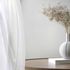 Non-woven wallpaper textile look white cream metallic 35115 1