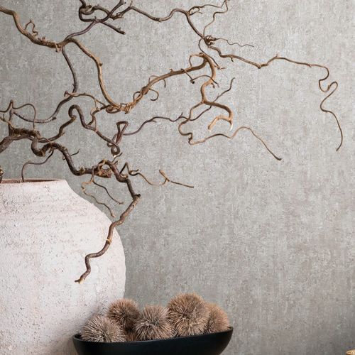 Non-woven wallpaper concrete look shabby grey beige 35134