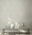 Non-woven wallpaper floral ornaments beige green grey 35151 1