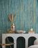 Non-woven wallpaper concrete look turquoise gold 35167 1