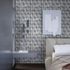 Non-woven wallpaper concrete look graphic grey 81649 1