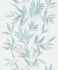 Non-woven wallpaper leaves white turquoise silver 82461 2