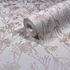 Non-woven wallpaper wildflowers cream gold metallic 82463 4