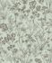 Non-woven wallpaper wildflowers green gold metallic 82465 2