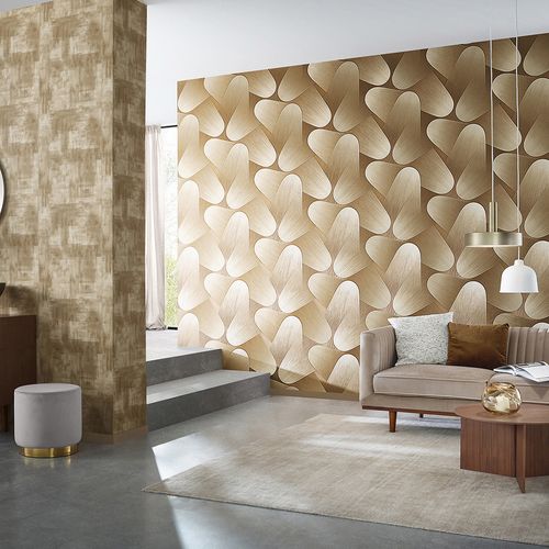Non-woven wallpaper graphic gold metallic 10423-30