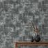 Non-woven wallpaper plaster look silver metallic 10480-29 4
