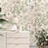 Non-woven wallpaper leaves floral white pink green 10506-05 1