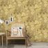 Non-woven wallpaper leaves floral beige yellow 10506-20 1