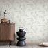 Wallpaper Guido Maria Kretschmer Leaves White Grey 10528-31 1