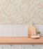 Non-woven wallpaper floral leaves grey brown 79090-1 5