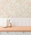 Non-woven wallpaper floral leaves grey brown 79090-1 6