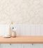 Non-woven wallpaper floral leaves cream taupe 79090-2 6
