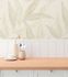 Non-woven wallpaper leaves cream green silver 79096-1 5