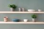 Non-woven wallpaper plain texture modern blue green 79097-5 3