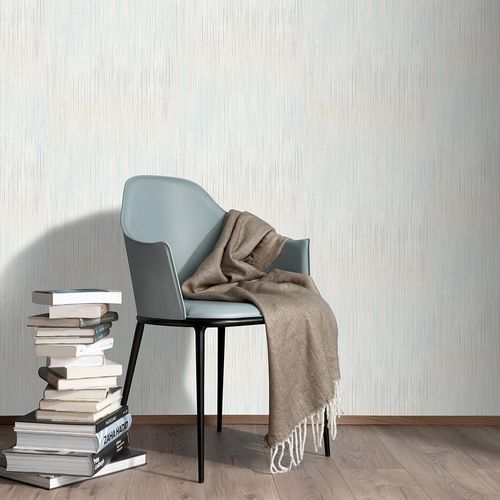 Non-woven wallpaper lines texture grey blue beige 10533-43