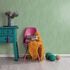 Non-woven wallpaper plain plaster look green 10534-36 1