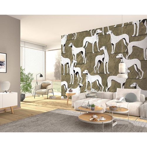 Guido Maria Kretschmer photo wallpaper dogs gold white