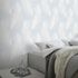 Non-woven wallpaper feathers blue cream glitter 10516-43 1