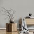 Non-woven wallpaper textile look plain grey brown 10463-37 1