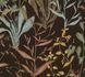 Non-woven wallpaper Tropical Black Green Brown 79009-4 2
