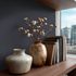 Non-woven wallpaper textile look solid dark blue 79010-5 5