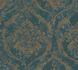 Non-woven wallpaper Baroque Petrol Gold Metallic 79019-2 2