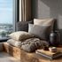 Non-woven wallpaper textile sisal look dark grey 79112-5 1