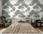 Photo wallpaper Trees Forest White Green Black 79216-6 1