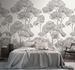 Photo wallpaper Trees Forest White Grey Black 79216-7 1