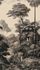 Photo wallpaper Jungle Tropical Beige Cream Black 79216-9 2