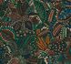 Non-woven wallpaper tropical black green orange 78025-2 2