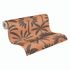 Non-woven wallpaper leaves orange black metallic 79163-3 3
