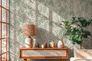 Non-woven wallpaper leaf pattern light grey green 79164-2 1