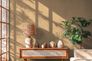 Non-woven wallpaper plain textile look beige yellow 79165-6 1