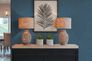 Non-woven wallpaper plain textile look dark blue 79165-8 5