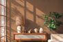 Non-woven wallpaper plain textile look modern brown 79165-9 1