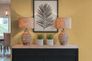 Non-woven wallpaper plain textile look yellow 79166-3 1