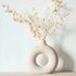 Non-woven wallpaper plain wood look texture off-white 35356 1