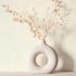 Non-woven wallpaper plain textile look cream beige 45770 1