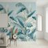 Photo Wallpaper Leaves Tropical Jungle Blue Grey 42221 2