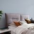 Non-woven Wallpaper plain Textile Look Blue Grey 82486 2