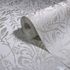 Non-woven Wallpaper Ornaments Grey Silver Metallic 82511 4