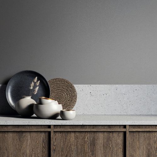 Non-woven Wallpaper plain Texture Modern Dark Grey 82519
