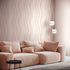 Non-woven Wallpaper Waves Pattern Cream Pink Orange 82552 1